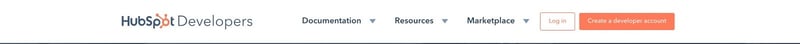 En-tête global du site des développeurs HubSpot En-tête global du site des développeurs HubSpot