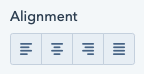 Champ d'alignement du texte Champ d'alignement du texte