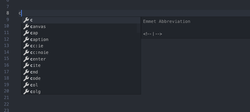 extension de code vs capture d'écran animée montrant la suggestion de variable hubl